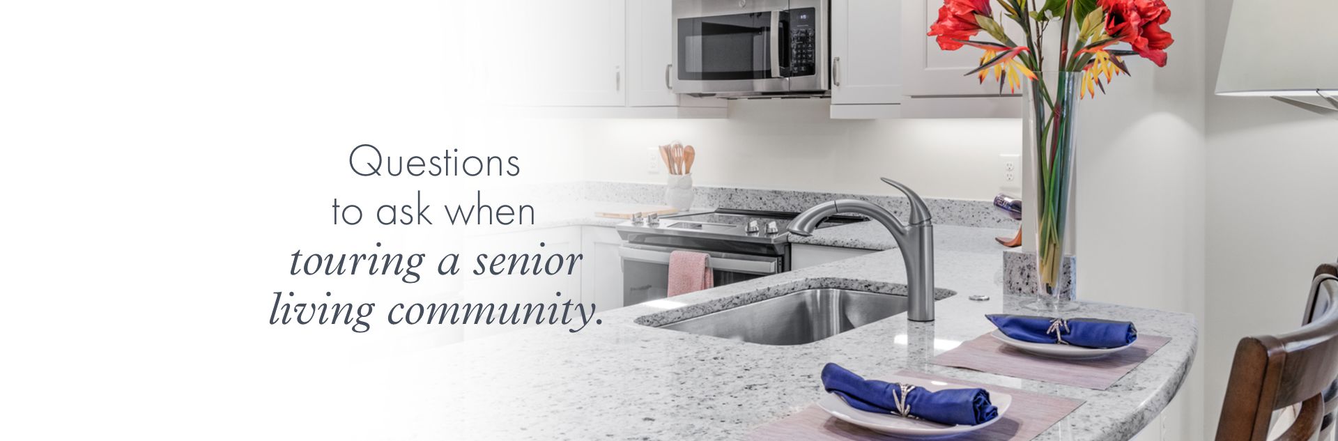 Questions to ask when touring a senior living community.