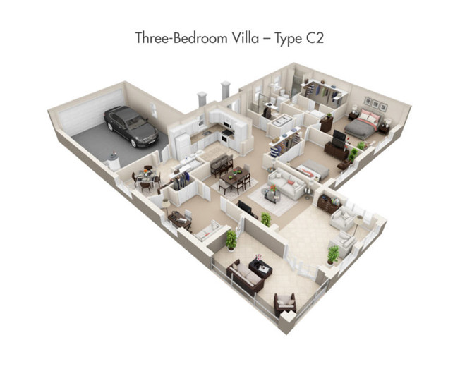 Three Bedroom Villa - Type A