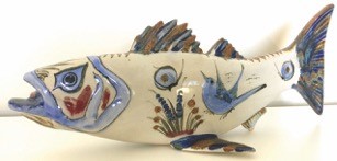 handcrafted ceramic fish