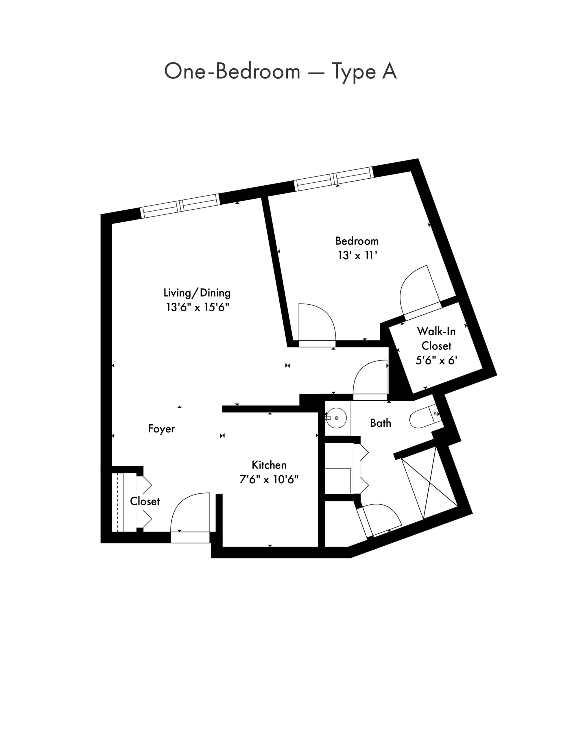 Cypress Cove - 1 Bedroom Model - 2D