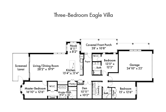 Cypress Cove - 2 Bedroom Model - 2D